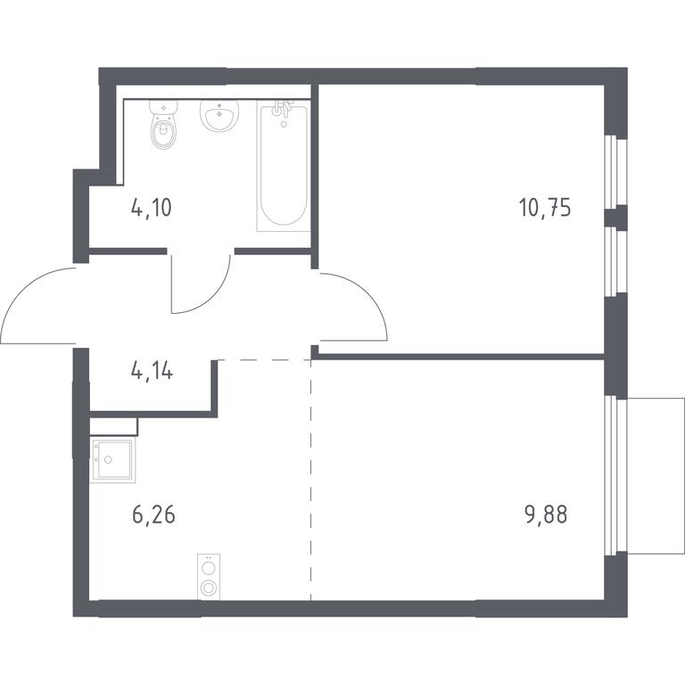 Apartment Sale, 35.13 sq. m. at Prigorod Lesnoe, Molodyozhny bulvar, 6, derevnya Misaylovo, Leninskiy City District, Moscow Region, Russia #1 Apartment Sale, 35.13 sq. m. at Prigorod Lesnoe, Molodyozhny bulvar, 6, derevnya Misaylovo, Leninskiy City District, Moscow Region, Russia #1
