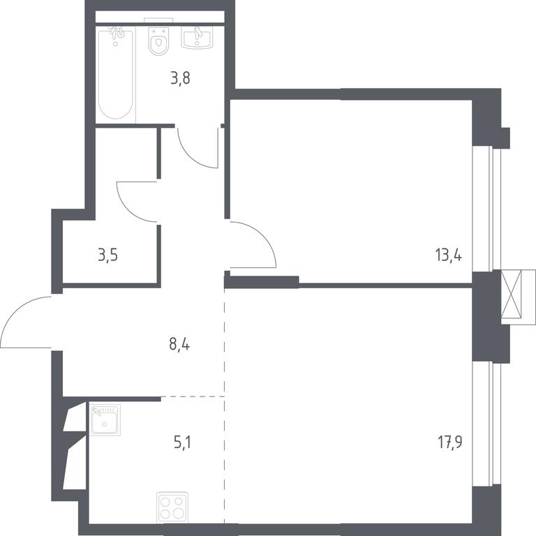 Apartment Sale, 52.17 sq. m. at Vereiskaya 41, Vereyskaya Street, 41, Moscow, Russia #1 Apartment Sale, 52.17 sq. m. at Vereiskaya 41, Vereyskaya Street, 41, Moscow, Russia #1