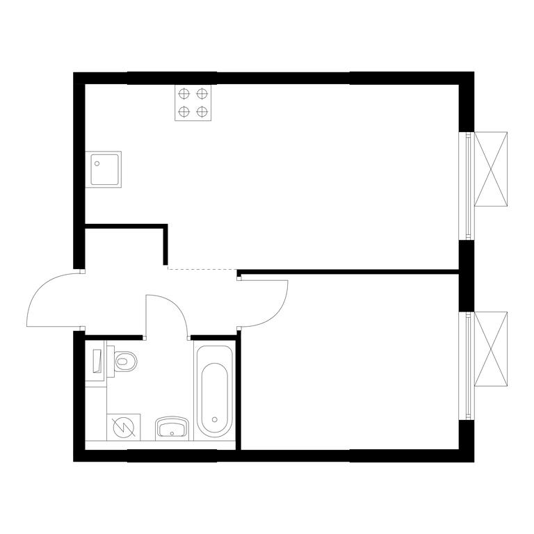 1-BD Apartment Sale, 36.2 sq. m. at Volzhskiy Park, 1st Grayvoronovsky Drive, 3с11, Moscow, Russia #1