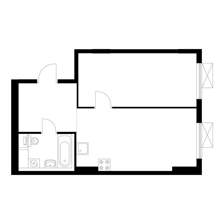 1-BD Apartment Sale, 45.3 sq. m. at Volzhskiy Park, 1st Grayvoronovsky Drive, 3с11, Moscow, Russia #1