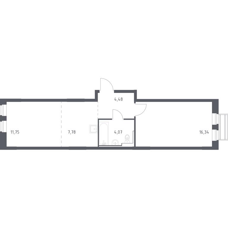 Apartment Sale, 44.42 sq. m. at Rublevskiy Kvartal, Laykovo Green Quarter, zhiloy kompleks Gorod-sobytiye Laykovo, selo Laykovo, Odintsovskiy City District, Moscow Region, Russia #1 Apartment Sale, 44.42 sq. m. at Rublevskiy Kvartal, Laykovo Green Quarter, zhiloy kompleks Gorod-sobytiye Laykovo, selo Laykovo, Odintsovskiy City District, Moscow Region, Russia #1