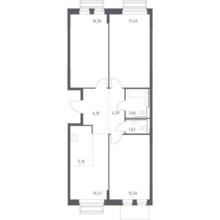 2-BD Apartment Sale, 80.56平方米 at Rublevskiy Kvartal, Laykovo Green Quarter, zhiloy kompleks Gorod-sobytiye Laykovo, selo Laykovo, Odintsovskiy City District, Moscow Region, Russia #1 2-BD Apartment Sale, 80.56平方米 at Rublevskiy Kvartal, Laykovo Green Quarter, zhiloy kompleks Gorod-sobytiye Laykovo, selo Laykovo, Odintsovskiy City District, Moscow Region, Russia #1