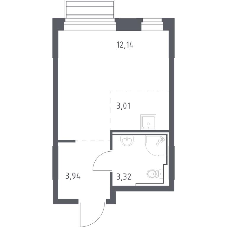 Apartment Sale, 22.41 sq. m. at Rublevskiy Kvartal, Laykovo Green Quarter, zhiloy kompleks Gorod-sobytiye Laykovo, selo Laykovo, Odintsovskiy City District, Moscow Region, Russia #1