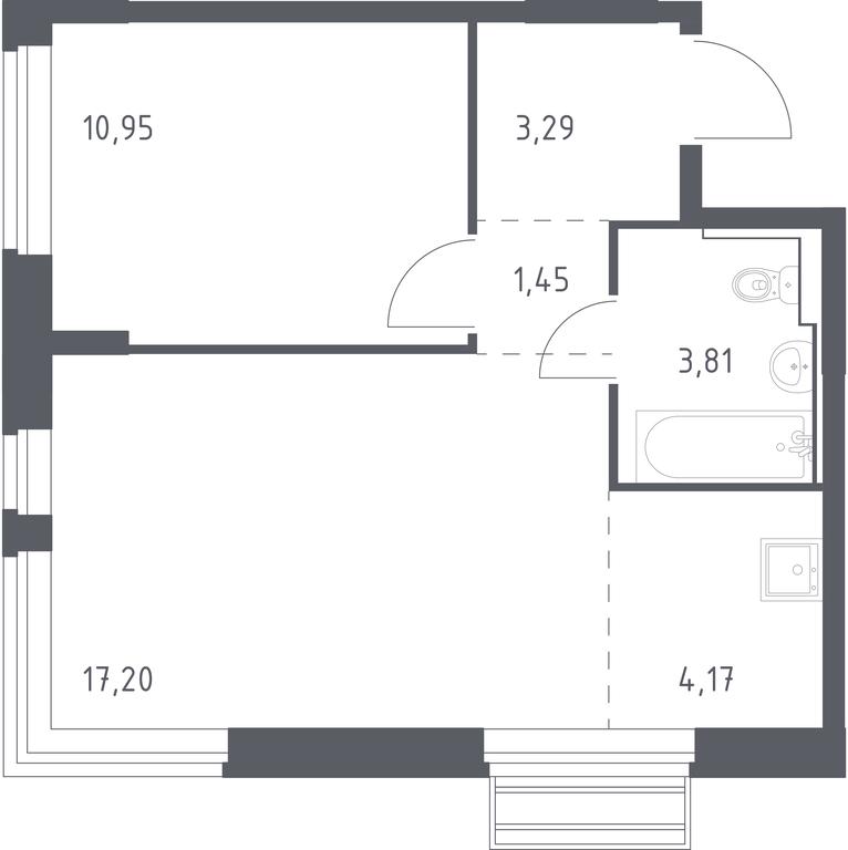 Apartment Sale, 40.87 sq. m. at Rublevskiy Kvartal, Laykovo Green Quarter, zhiloy kompleks Gorod-sobytiye Laykovo, selo Laykovo, Odintsovskiy City District, Moscow Region, Russia #1 Apartment Sale, 40.87 sq. m. at Rublevskiy Kvartal, Laykovo Green Quarter, zhiloy kompleks Gorod-sobytiye Laykovo, selo Laykovo, Odintsovskiy City District, Moscow Region, Russia #1