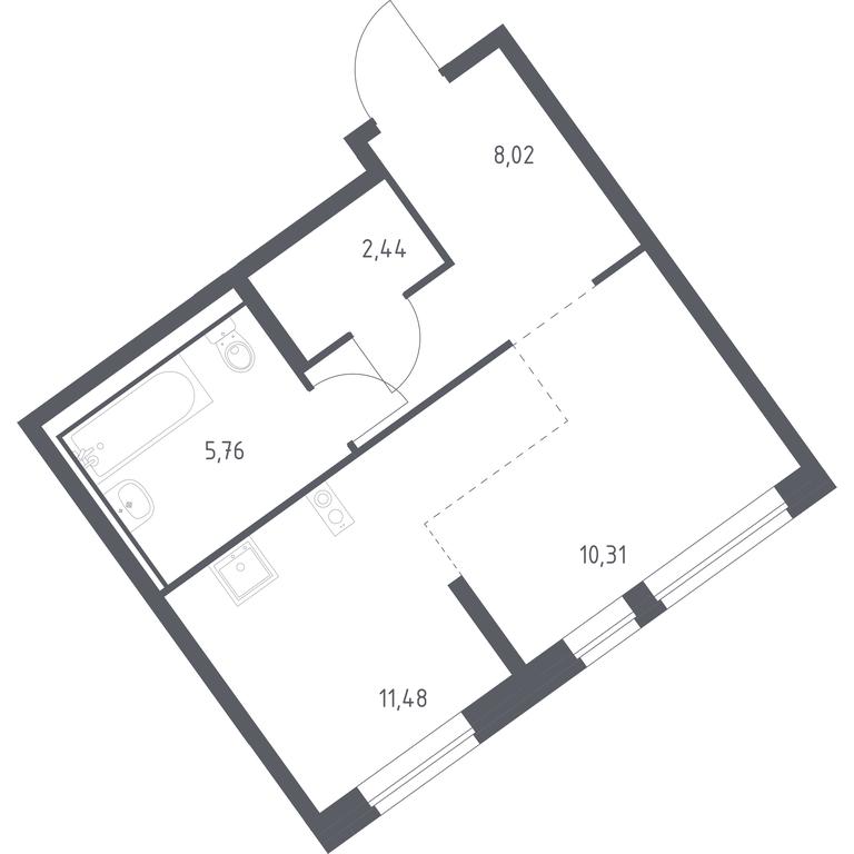 Apartment Sale, 38.01平方米 at Molzhaninovo, Leningradskoye Highway, 229, Moscow, Russia #1