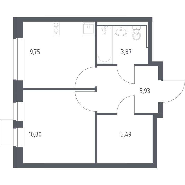 Apartment Sale, 35.84平方米 at Molzhaninovo, Leningradskoye Highway, 229, Moscow, Russia #1