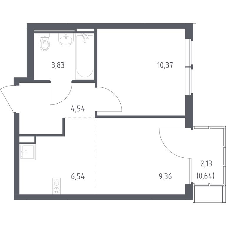 2-BD Apartment Sale, 78.33 sq. m. at Ostafevo, Ostafyevskoe Highway, 12к1, Ryazanovskoe Settlement, Moscow, Russia #1 2-BD Apartment Sale, 78.33 sq. m. at Ostafevo, Ostafyevskoe Highway, 12к1, Ryazanovskoe Settlement, Moscow, Russia #1