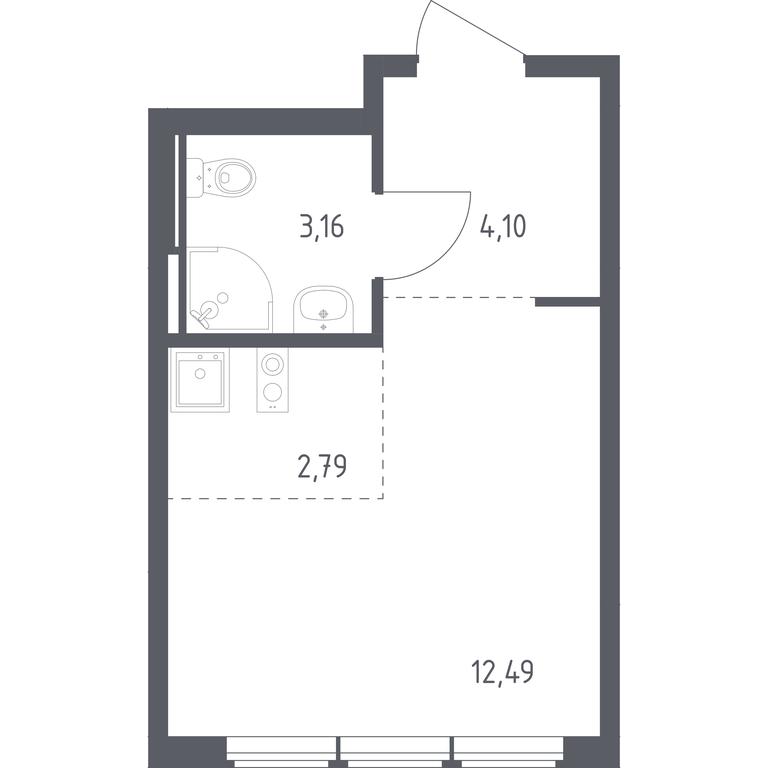 Apartment Sale, 22.54 sq. m. at Ostafevo, Ostafyevskoe Highway, 12к1, Ryazanovskoe Settlement, Moscow, Russia #1 Apartment Sale, 22.54 sq. m. at Ostafevo, Ostafyevskoe Highway, 12к1, Ryazanovskoe Settlement, Moscow, Russia #1