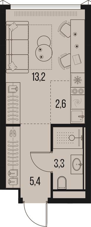 Apartment Sale, 24.5平方米 at High Life, Letnikovskaya Street, 11/10с1, Moscow, Russia #1 Apartment Sale, 24.5平方米 at High Life, Letnikovskaya Street, 11/10с1, Moscow, Russia #1