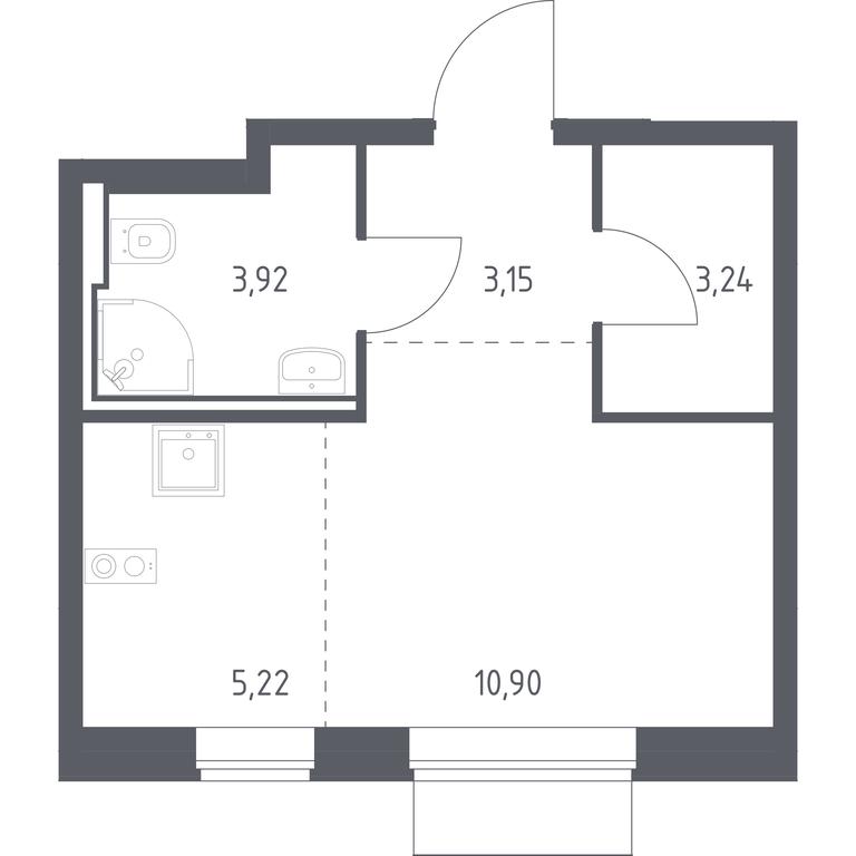 Apartment Sale, 26.43 sq. m. at Kvartal Domashnij, Donetskaya Street, 30с11, Moscow, Russia #1 Apartment Sale, 26.43 sq. m. at Kvartal Domashnij, Donetskaya Street, 30с11, Moscow, Russia #1