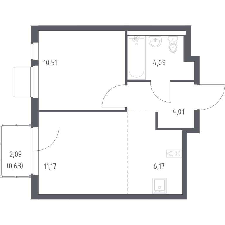 Apartment Sale, 36.58平方米 at Gorki Park, Shkolnaya ulitsa, 2, derevnya Korobovo, Leninskiy City District, Moscow Region, Russia #1 Apartment Sale, 36.58平方米 at Gorki Park, Shkolnaya ulitsa, 2, derevnya Korobovo, Leninskiy City District, Moscow Region, Russia #1