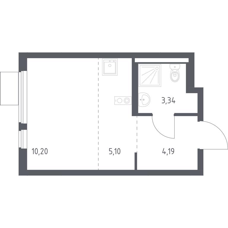 Apartment Sale, 22.83 sq. m. at Gorki Park, Shkolnaya ulitsa, 2, derevnya Korobovo, Leninskiy City District, Moscow Region, Russia #1 Apartment Sale, 22.83 sq. m. at Gorki Park, Shkolnaya ulitsa, 2, derevnya Korobovo, Leninskiy City District, Moscow Region, Russia #1
