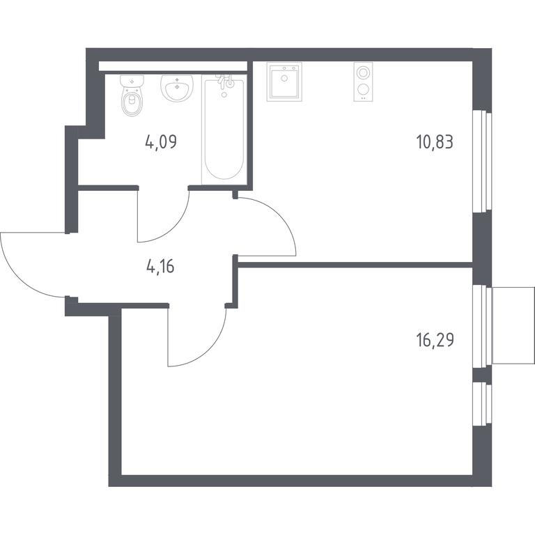 Apartment Sale, 35.37 sq. m. at Gorki Park, Shkolnaya ulitsa, 2, derevnya Korobovo, Leninskiy City District, Moscow Region, Russia #1 Apartment Sale, 35.37 sq. m. at Gorki Park, Shkolnaya ulitsa, 2, derevnya Korobovo, Leninskiy City District, Moscow Region, Russia #1