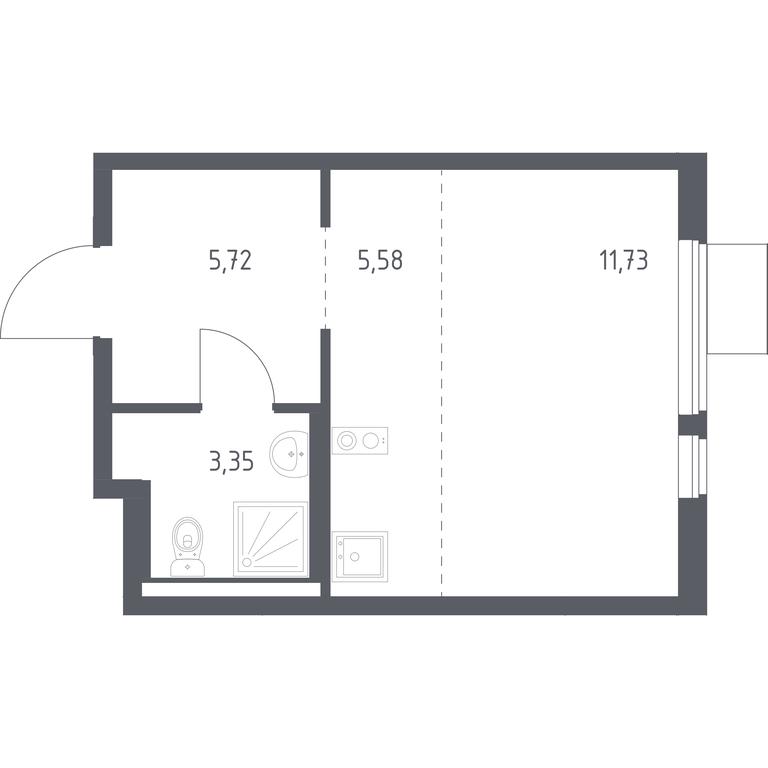 Apartment Sale, 26.38 sq. m. at Gorki Park, Shkolnaya ulitsa, 2, derevnya Korobovo, Leninskiy City District, Moscow Region, Russia #1 Apartment Sale, 26.38 sq. m. at Gorki Park, Shkolnaya ulitsa, 2, derevnya Korobovo, Leninskiy City District, Moscow Region, Russia #1