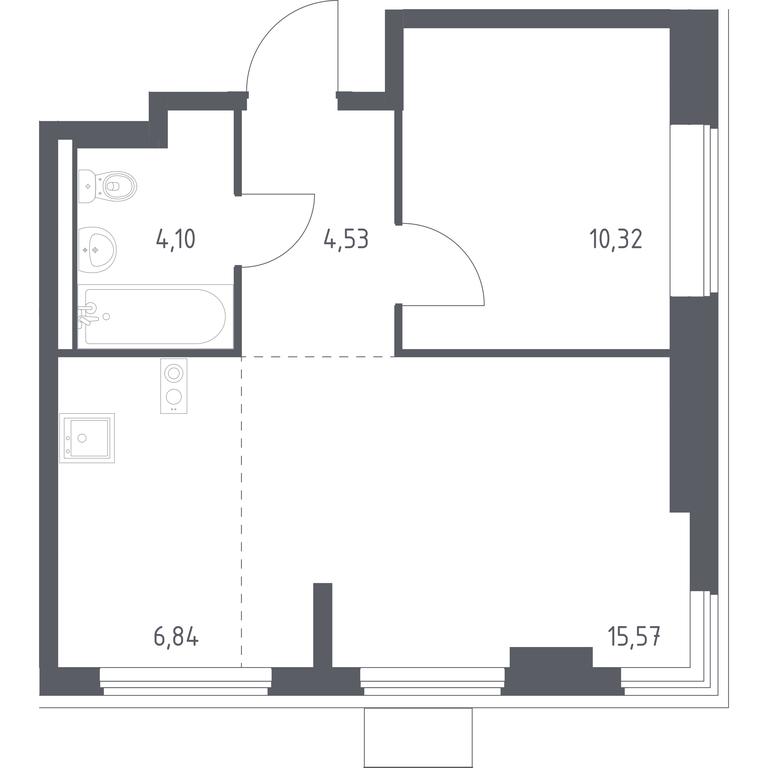 Apartment Sale, 41.36 sq. m. at Gorki Park, Shkolnaya ulitsa, 2, derevnya Korobovo, Leninskiy City District, Moscow Region, Russia #1 Apartment Sale, 41.36 sq. m. at Gorki Park, Shkolnaya ulitsa, 2, derevnya Korobovo, Leninskiy City District, Moscow Region, Russia #1