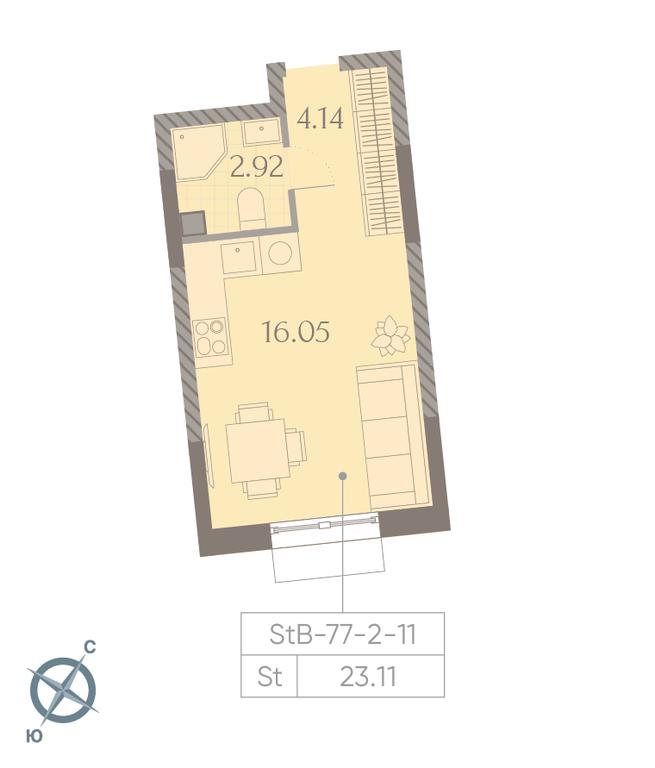 Apartment Sale, 23.1 sq. m. at Dmitrovskoe Nebo, Ilmenskiy Drive, 4с1, Moscow, Russia #1 Apartment Sale, 23.1 sq. m. at Dmitrovskoe Nebo, Ilmenskiy Drive, 4с1, Moscow, Russia #1