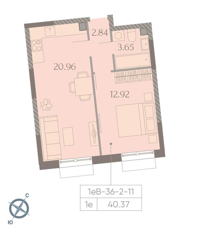 1-BD Apartment Sale, 40.4 sq. m. at Dmitrovskoe Nebo, Ilmenskiy Drive, 4с1, Moscow, Russia #2 1-BD Apartment Sale, 40.4 sq. m. at Dmitrovskoe Nebo, Ilmenskiy Drive, 4с1, Moscow, Russia #2