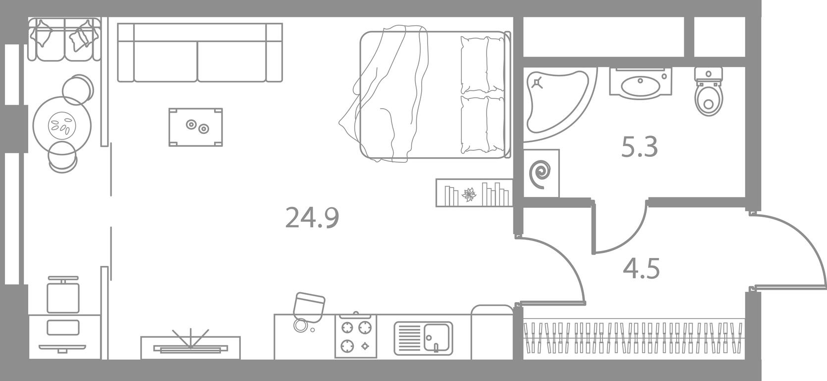 Apartment Sale, 34.7 sq. m. at West Tower, Aminyevskoye Highway, 6, Moscow, Russia #1 Apartment Sale, 34.7 sq. m. at West Tower, Aminyevskoye Highway, 6, Moscow, Russia #1