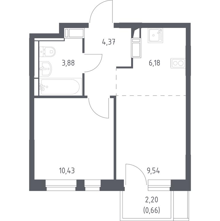 Apartment Sale, 35.06平方米 at Piatnitskie Luga, Pyatnitskoye Highway, 2, derevnya Yurlovo, Solnechnogorsk City District, Moscow Region, Russia #1 Apartment Sale, 35.06平方米 at Piatnitskie Luga, Pyatnitskoye Highway, 2, derevnya Yurlovo, Solnechnogorsk City District, Moscow Region, Russia #1