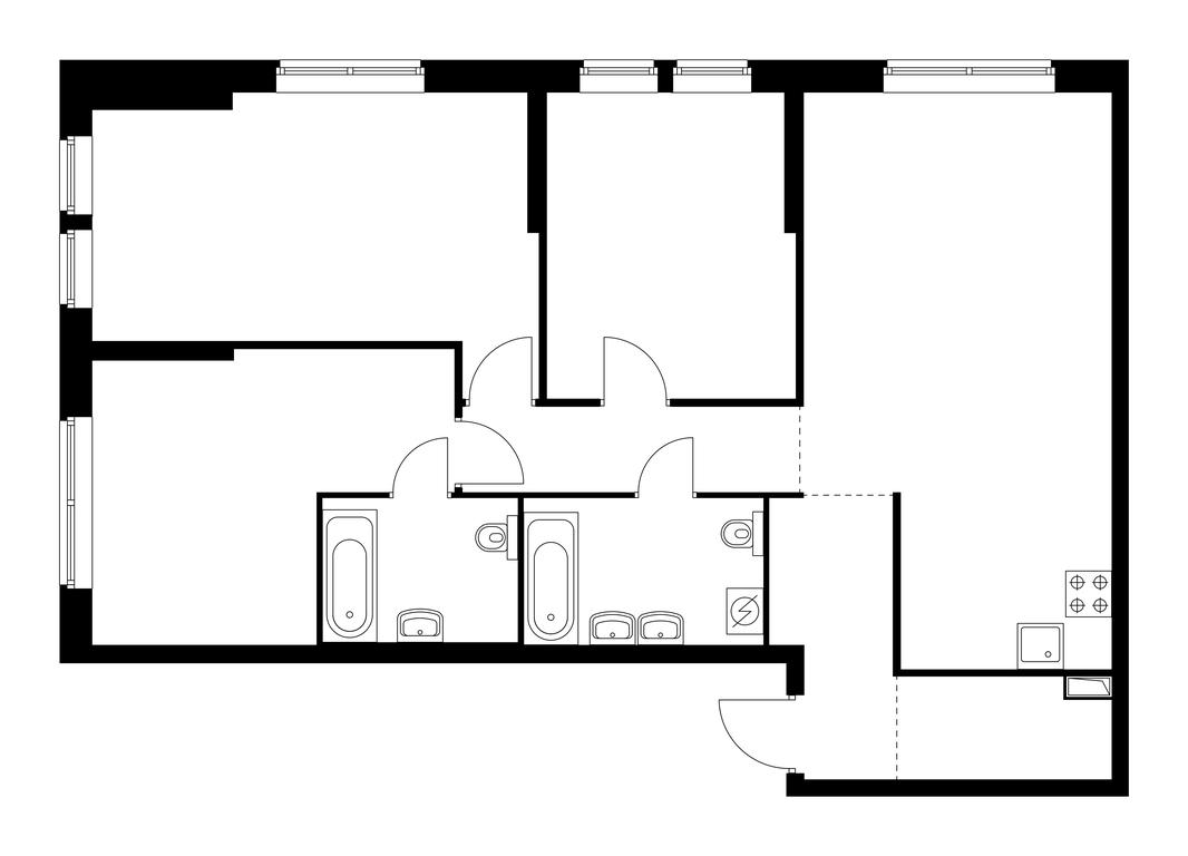 3-BD Apartment Sale, 95.2 sq. m. at Kronshtadtskiy 9, Kronshtadtsky Boulevard, 9с21, Moscow, Russia #1 3-BD Apartment Sale, 95.2 sq. m. at Kronshtadtskiy 9, Kronshtadtsky Boulevard, 9с21, Moscow, Russia #1