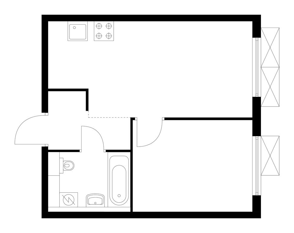 1-BD Apartment Sale, 34.3平方米 at Ilinskie Luga, Zapovednaya Street, 1, posyolok Ilyinskoye-Usovo, Krasnogorsk City District, Moscow Region, Russia #1 1-BD Apartment Sale, 34.3平方米 at Ilinskie Luga, Zapovednaya Street, 1, posyolok Ilyinskoye-Usovo, Krasnogorsk City District, Moscow Region, Russia #1