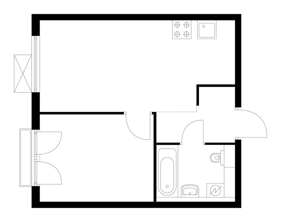 1-BD Apartment Sale, 34.4 sq. m. at Ilinskie Luga, Zapovednaya Street, 1, posyolok Ilyinskoye-Usovo, Krasnogorsk City District, Moscow Region, Russia #1 1-BD Apartment Sale, 34.4 sq. m. at Ilinskie Luga, Zapovednaya Street, 1, posyolok Ilyinskoye-Usovo, Krasnogorsk City District, Moscow Region, Russia #1