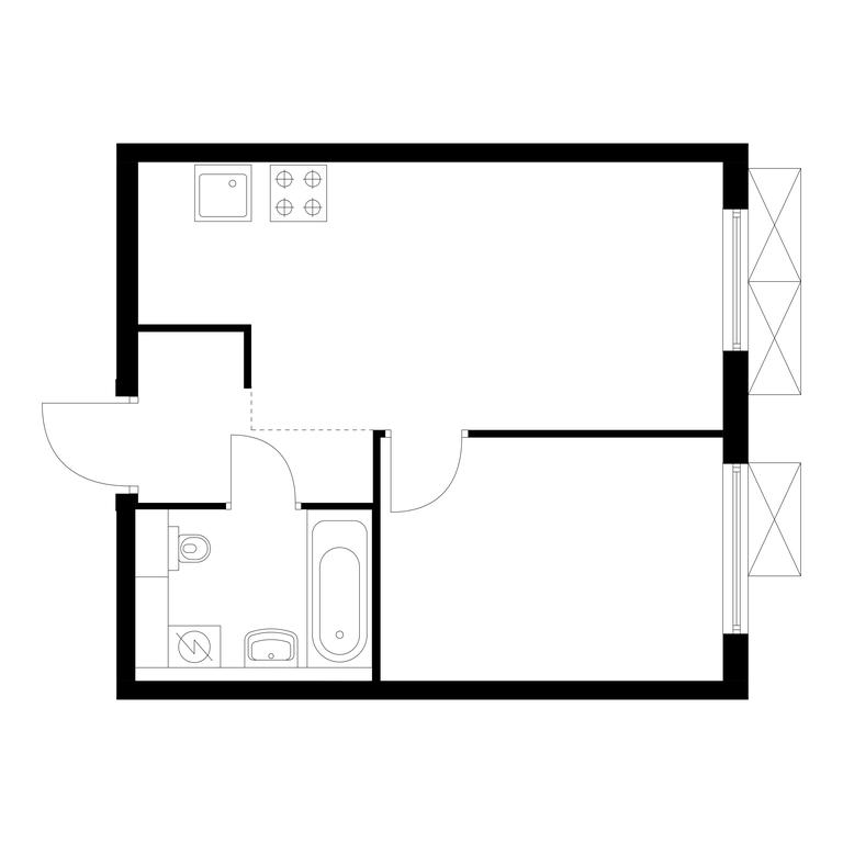 1-BD Apartment Sale, 32.4平方米 at Ilinskie Luga, Zapovednaya Street, 1, posyolok Ilyinskoye-Usovo, Krasnogorsk City District, Moscow Region, Russia #1 1-BD Apartment Sale, 32.4平方米 at Ilinskie Luga, Zapovednaya Street, 1, posyolok Ilyinskoye-Usovo, Krasnogorsk City District, Moscow Region, Russia #1