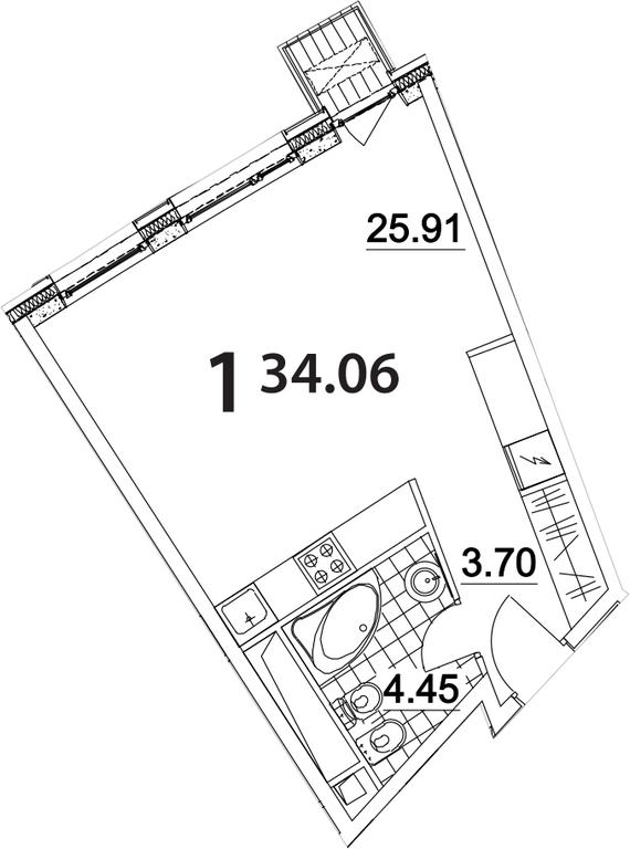 Apartment Sale, 35.4 sq. m. at Nakhimov, Nakhimovsky Avenue, 31к1, Moscow, Russia #1