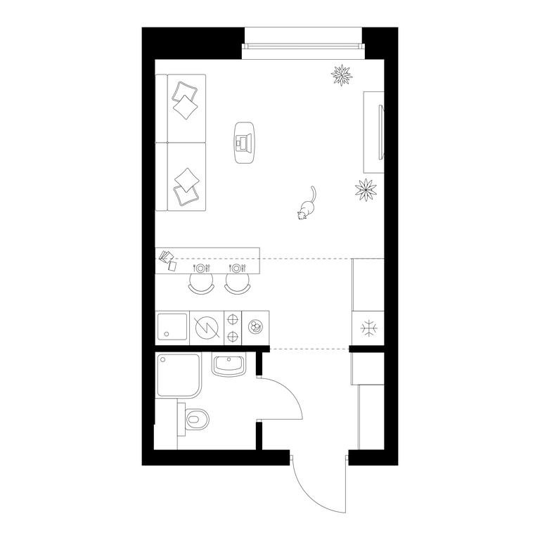 Apartment Sale, 25.1 sq. m. at Polar, Polyarnaya Street, 39Б, Moscow, Russia #2 Apartment Sale, 25.1 sq. m. at Polar, Polyarnaya Street, 39Б, Moscow, Russia #2
