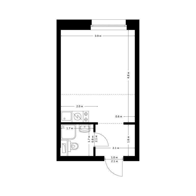 Apartment Sale, 25.1 sq. m. at Polar, Polyarnaya Street, 39Б, Moscow, Russia #1 Apartment Sale, 25.1 sq. m. at Polar, Polyarnaya Street, 39Б, Moscow, Russia #1