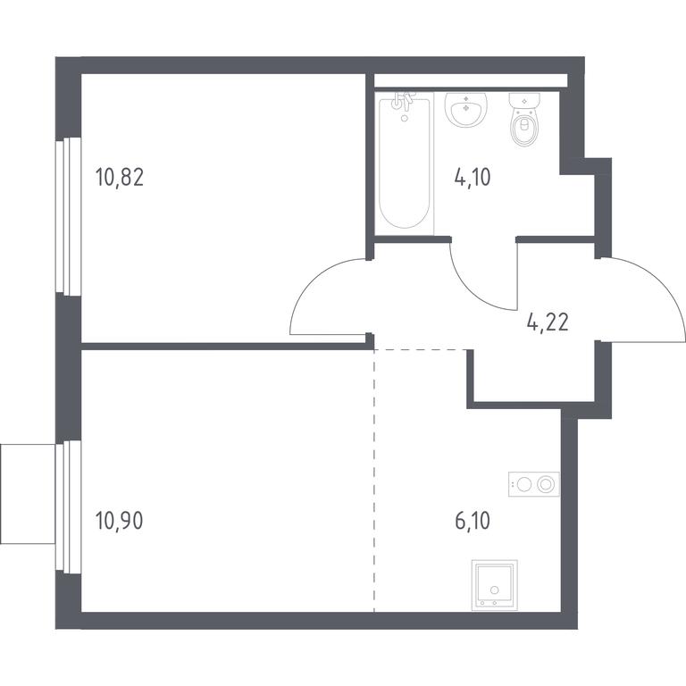 Apartment Sale, 36.14 sq. m. at Gorki Park, Shkolnaya ulitsa, 2, derevnya Korobovo, Leninskiy City District, Moscow Region, Russia #1 Apartment Sale, 36.14 sq. m. at Gorki Park, Shkolnaya ulitsa, 2, derevnya Korobovo, Leninskiy City District, Moscow Region, Russia #1