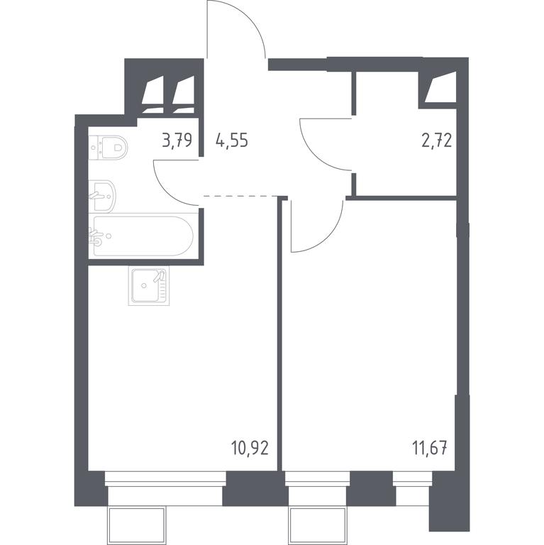 Apartment Sale, 33.8平方米 at Troparevo Park, Kiyevskoye shosse, 21-y kilometr, 3с4, Mosrentgen Settlement, Moscow, Russia #1 Apartment Sale, 33.8平方米 at Troparevo Park, Kiyevskoye shosse, 21-y kilometr, 3с4, Mosrentgen Settlement, Moscow, Russia #1