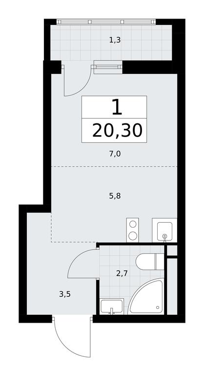Apartment Sale, 20.3平方米 at Rodniye Kvartaly, Kvartal № 33, Marushkinskoye Settlement, Moscow, Russia #1 Apartment Sale, 20.3平方米 at Rodniye Kvartaly, Kvartal № 33, Marushkinskoye Settlement, Moscow, Russia #1