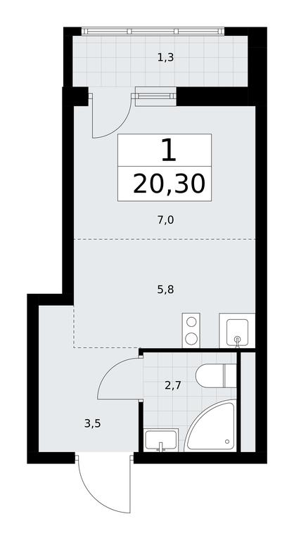 Apartment Sale, 20.3平方米 at Rodniye Kvartaly, Kvartal № 33, Marushkinskoye Settlement, Moscow, Russia #1 Apartment Sale, 20.3平方米 at Rodniye Kvartaly, Kvartal № 33, Marushkinskoye Settlement, Moscow, Russia #1