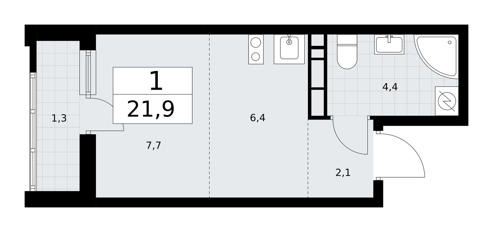 Apartment Sale, 21.9 sq. m. at Rodniye Kvartaly, Kvartal № 33, Marushkinskoye Settlement, Moscow, Russia #1 Apartment Sale, 21.9 sq. m. at Rodniye Kvartaly, Kvartal № 33, Marushkinskoye Settlement, Moscow, Russia #1