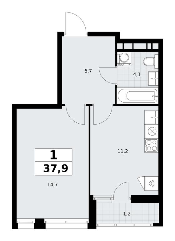 Apartment Sale, 37.9 sq. m. at Rodniye Kvartaly, Kvartal № 33, Marushkinskoye Settlement, Moscow, Russia #2 Apartment Sale, 37.9 sq. m. at Rodniye Kvartaly, Kvartal № 33, Marushkinskoye Settlement, Moscow, Russia #2