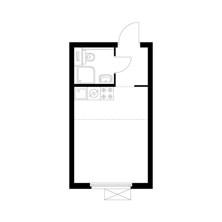 Apartment Sale, 19.9 sq. m. at Amurskiy Park, Амурская улица, 2с11, Москва, Россия #1