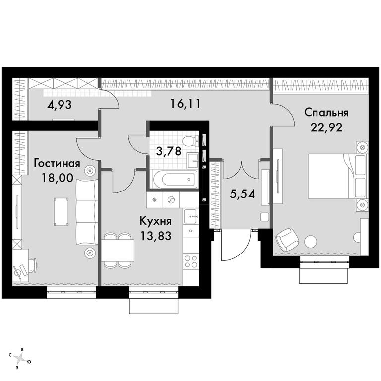 1-BD Apartment Sale, 39.8 sq. m. at Zhavoronki Club, zhiloy kompleks Akkord Smart-kvartal, Mitkino Village, Odintsovskiy City District, Moscow Region, Russia #1 1-BD Apartment Sale, 39.8 sq. m. at Zhavoronki Club, zhiloy kompleks Akkord Smart-kvartal, Mitkino Village, Odintsovskiy City District, Moscow Region, Russia #1