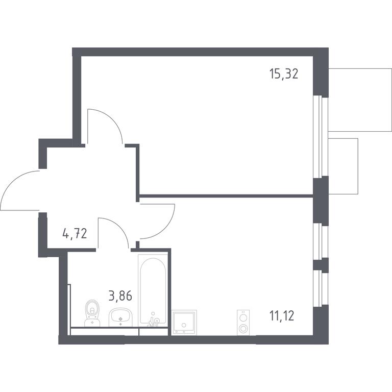 Apartment Sale, 35.02 sq. m. at Mytishchi Park, Silikatnaya ulitsa, 41к3, Mytischi, Moscow Region, Russia #1 Apartment Sale, 35.02 sq. m. at Mytishchi Park, Silikatnaya ulitsa, 41к3, Mytischi, Moscow Region, Russia #1