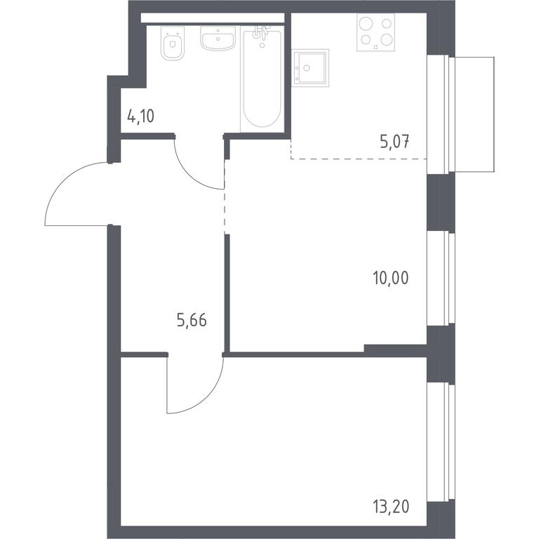 Apartment Sale, 38.03 sq. m. at Kvartal Domashnij, Donetskaya Street, 30с11, Moscow, Russia #1