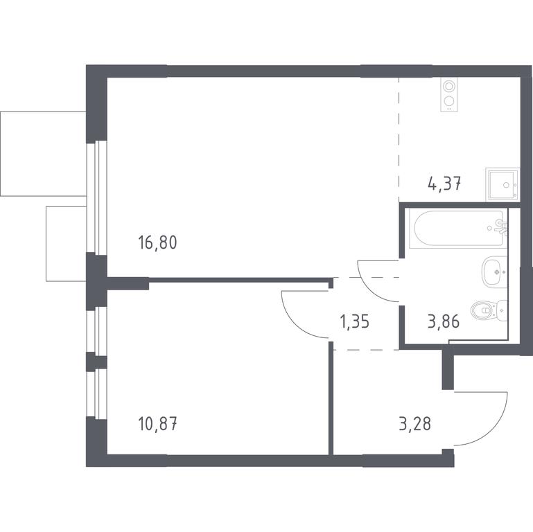 Apartment Sale, 40.53平方米 at Mytishchi Park, Silikatnaya ulitsa, 41к3, Mytischi, Moscow Region, Russia #1 Apartment Sale, 40.53平方米 at Mytishchi Park, Silikatnaya ulitsa, 41к3, Mytischi, Moscow Region, Russia #1