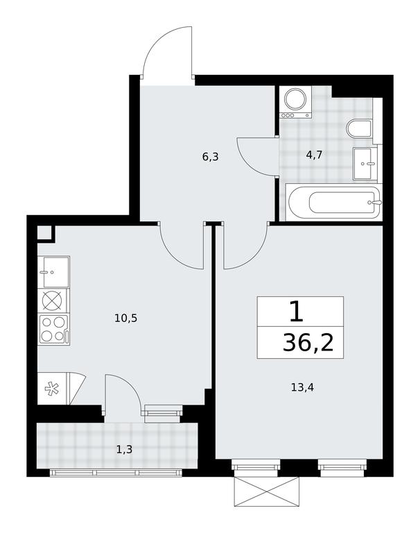 Apartment Sale, 36.2平方米 at Buninskie Kvartaly, Akademika Semyonova Street, 22, Moscow, Russia #1 Apartment Sale, 36.2平方米 at Buninskie Kvartaly, Akademika Semyonova Street, 22, Moscow, Russia #1