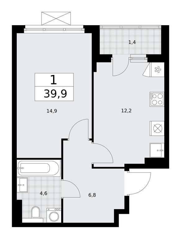 Apartment Sale, 39.9平方米 at Buninskie Kvartaly, Akademika Semyonova Street, 22, Moscow, Russia #1 Apartment Sale, 39.9平方米 at Buninskie Kvartaly, Akademika Semyonova Street, 22, Moscow, Russia #1