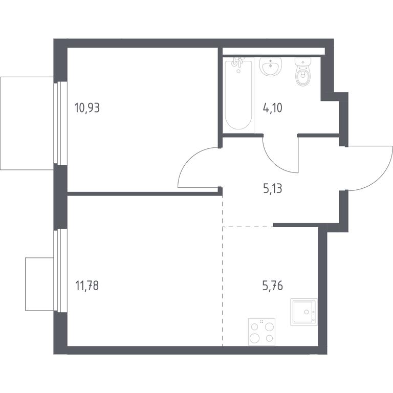 Apartment Sale, 37.7 sq. m. at Gorki Park, Shkolnaya ulitsa, 2, derevnya Korobovo, Leninskiy City District, Moscow Region, Russia #1 Apartment Sale, 37.7 sq. m. at Gorki Park, Shkolnaya ulitsa, 2, derevnya Korobovo, Leninskiy City District, Moscow Region, Russia #1