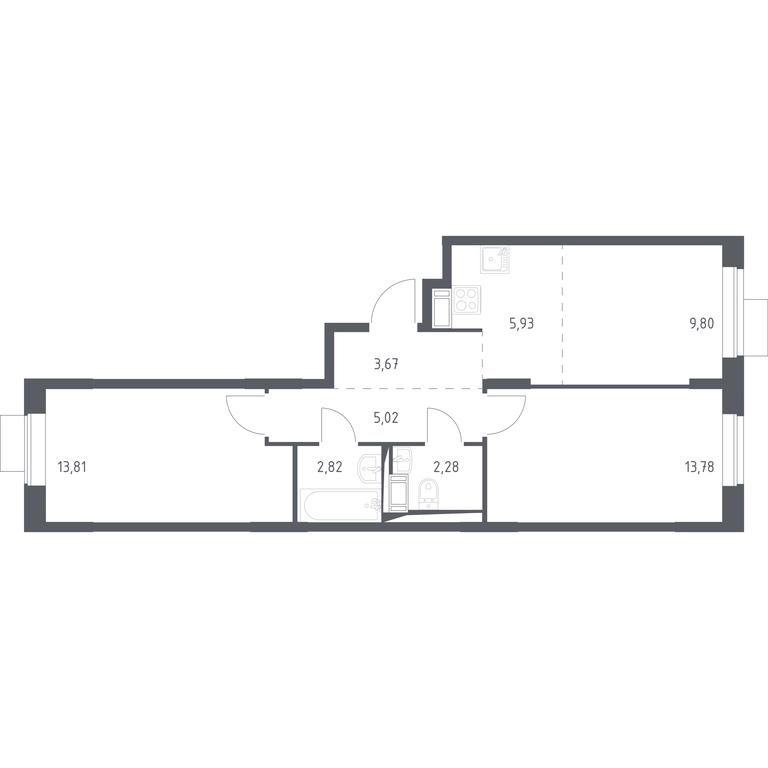 1-BD Apartment Sale, 57.11 sq. m. at Piatnitskie Luga, Pyatnitskoye Highway, 2, derevnya Yurlovo, Solnechnogorsk City District, Moscow Region, Russia #1 1-BD Apartment Sale, 57.11 sq. m. at Piatnitskie Luga, Pyatnitskoye Highway, 2, derevnya Yurlovo, Solnechnogorsk City District, Moscow Region, Russia #1