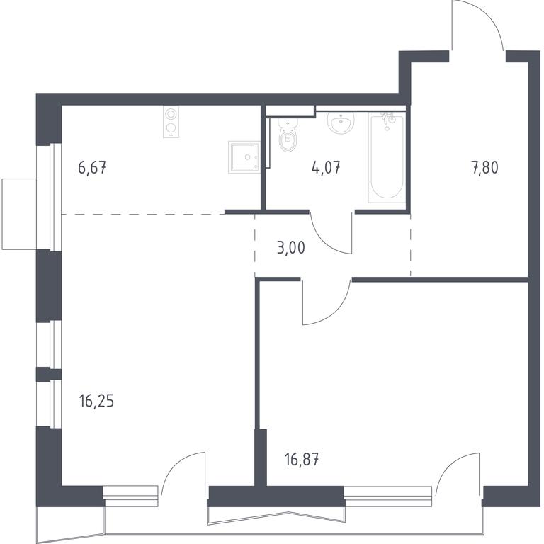 Apartment Sale, 54平方米 at Kvartal Aviatorov, ulitsa Koldunova, Aviatorov Microdistrict, Balashikha, Moscow Region, Russia #1 Apartment Sale, 54平方米 at Kvartal Aviatorov, ulitsa Koldunova, Aviatorov Microdistrict, Balashikha, Moscow Region, Russia #1