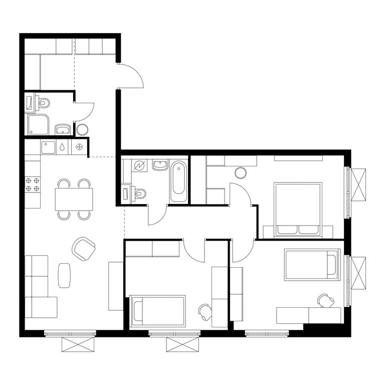 3-BD Apartment Sale, 87平方米 at Volzhskiy Park, 1st Grayvoronovsky Drive, 3с11, Moscow, Russia #1