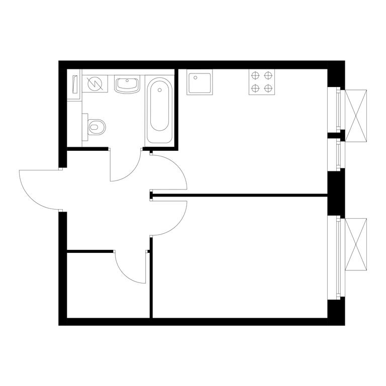 1-BD Apartment Sale, 33.1 sq. m. at Butovo Park 2, Butovo Park Residential Complex, Butovo Work Settlement, Leninskiy City District, Moscow Region, Russia #1 1-BD Apartment Sale, 33.1 sq. m. at Butovo Park 2, Butovo Park Residential Complex, Butovo Work Settlement, Leninskiy City District, Moscow Region, Russia #1