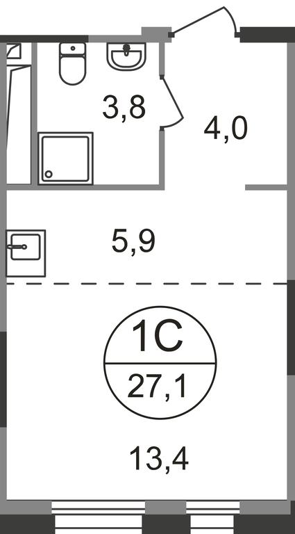 Apartment Sale, 27.1 sq. m. at Pervyi Moskovskiy, ulitsa Bianki, 1, Moskovskiy, Moscow, Russia #1 Apartment Sale, 27.1 sq. m. at Pervyi Moskovskiy, ulitsa Bianki, 1, Moskovskiy, Moscow, Russia #1