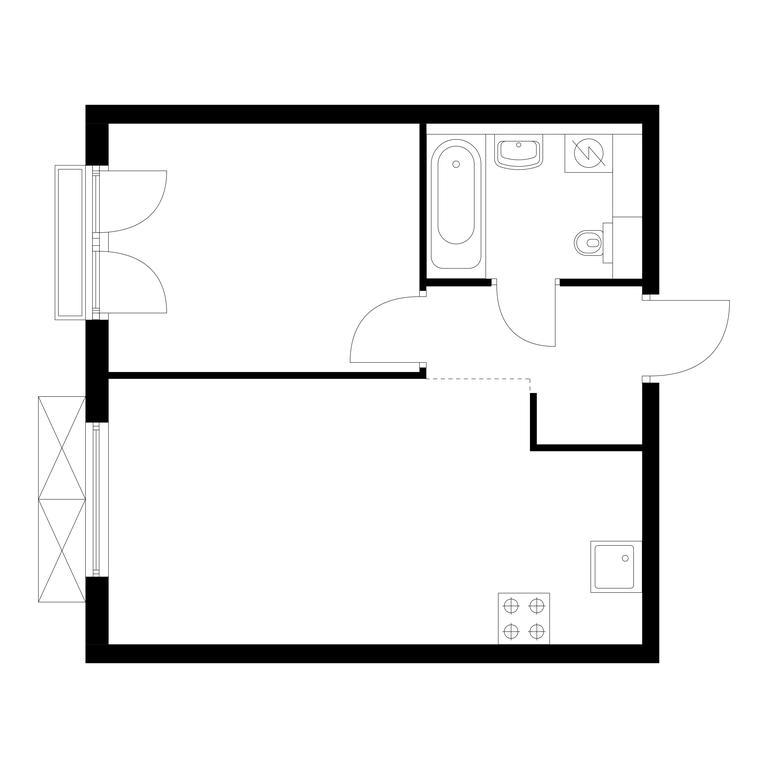 1-BD Apartment Sale, 36.2 sq. m. at Ilinskie Luga, Zapovednaya Street, 1, posyolok Ilyinskoye-Usovo, Krasnogorsk City District, Moscow Region, Russia #1 1-BD Apartment Sale, 36.2 sq. m. at Ilinskie Luga, Zapovednaya Street, 1, posyolok Ilyinskoye-Usovo, Krasnogorsk City District, Moscow Region, Russia #1
